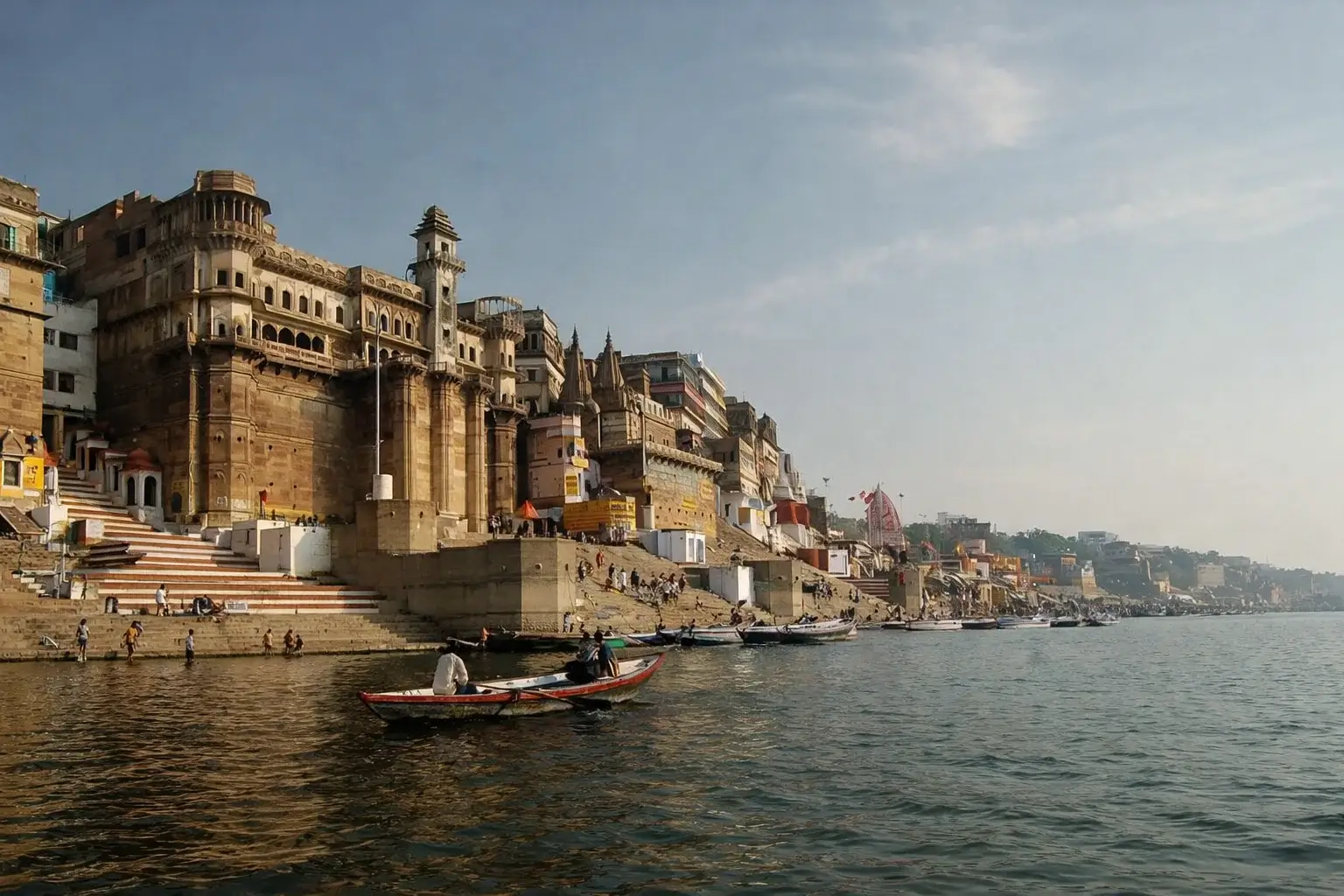 Grand Ganga Aarti ceremony at Dashashwamedh Ghat, Varanasi