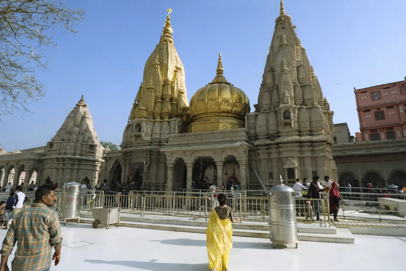 The golden spire of Shri Kashi Vishwanath Temple in Varanasi