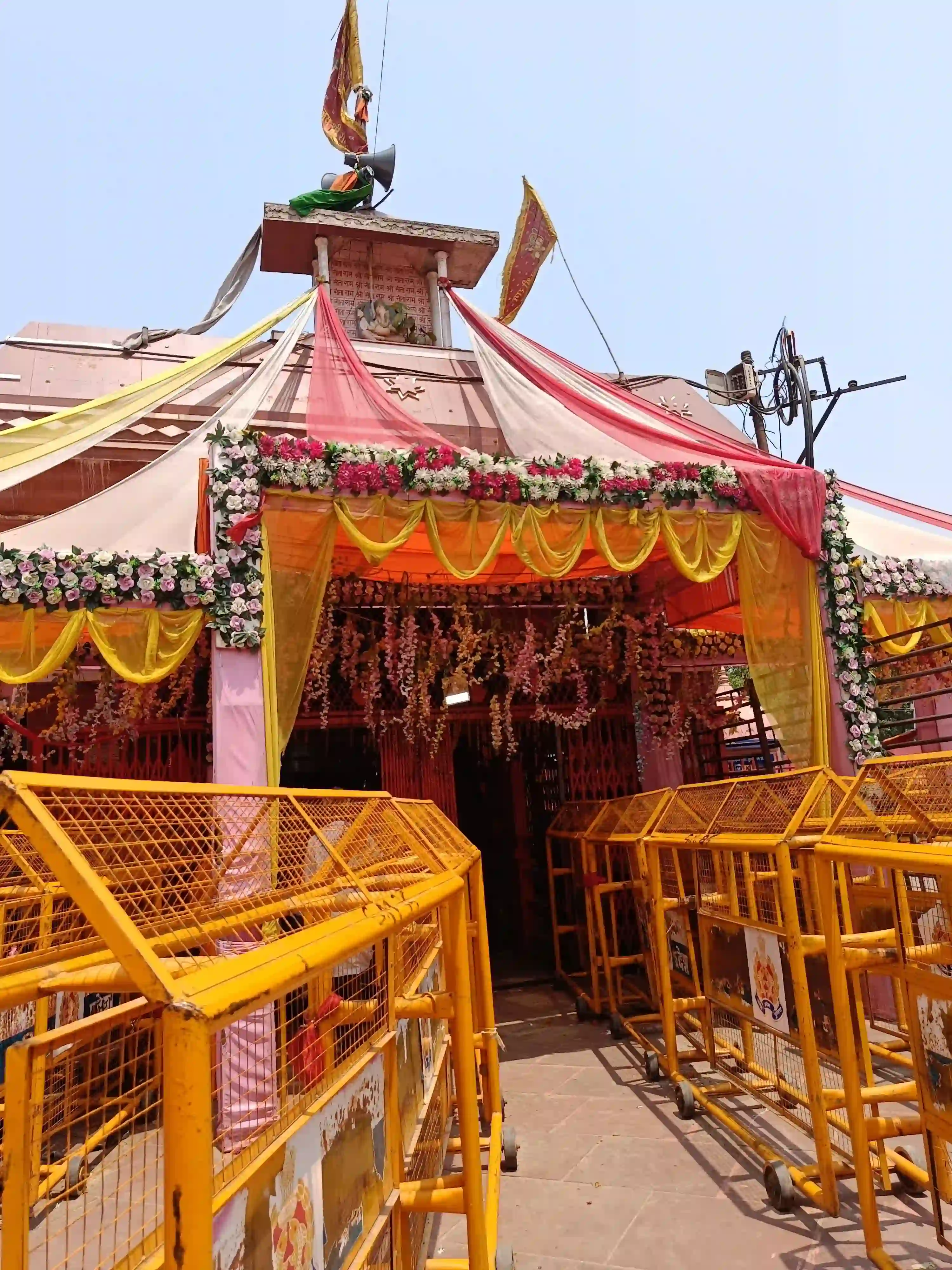 Rare reclining idol of Lord Hanuman at Bade Hanuman Ji Temple, Prayagraj